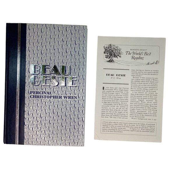 Beau Geste By Percival Christopher Wren Readers Digest‎ Hardcover Edition 1995 - Picture 1 of 5